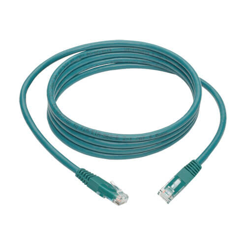 Tripp-Lite N200-007-GN | Cat6 Gigabit Molded (UTP) Ethernet Cable (RJ45 M/M), Green, 7 ft. (2.13 m)