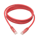 Tripp-Lite N200-007-RD | Cat6 Gigabit Molded (UTP) Ethernet Cable (RJ45 M/M), Red, 7 ft. (2.13 m)