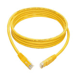 Tripp-Lite N200-007-YW | Cat6 Gigabit Molded (UTP) Ethernet Cable (RJ45 M/M), Yellow, 7 ft. (2.13 m)