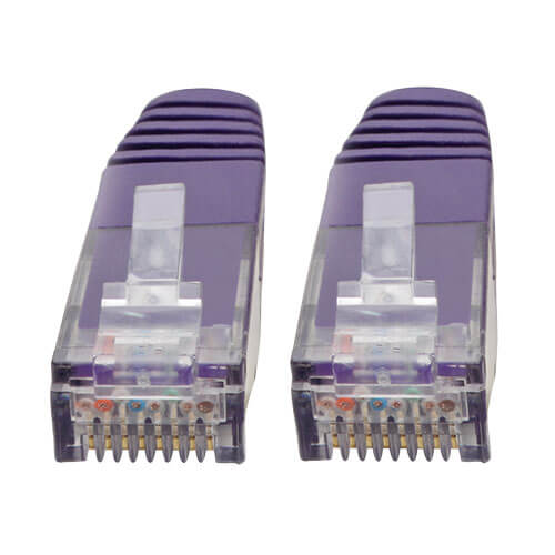 Tripp-Lite N200-010-PU | Cat6 Gigabit Molded (UTP) Ethernet Cable (RJ45 M/M), Purple, 10 ft. (3.05 m)