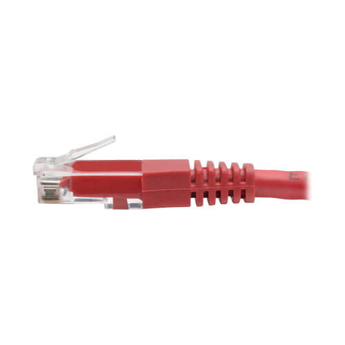 Tripp-Lite N200-010-RD | Cat6 Gigabit Molded (UTP) Ethernet Cable (RJ45 M/M), Red, 10 ft. (3.05 m)