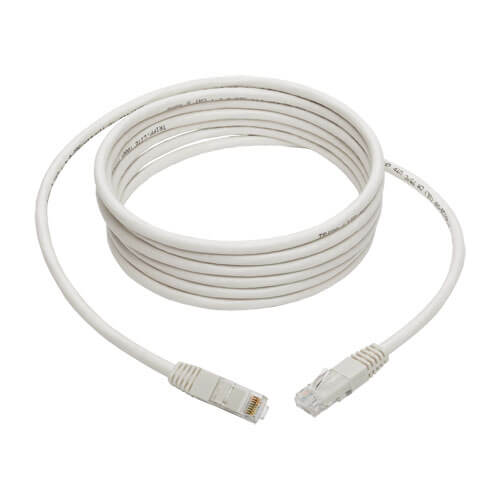 Tripp-Lite N200-010-WH | Cat6 Gigabit Molded (UTP) Ethernet Cable (RJ45 M/M), White, 10 ft. (3.05 m)