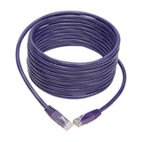 Tripp-Lite N200-015-PU | Cat6 Gigabit Molded (UTP) Ethernet Cable (RJ45 M/M), Purple, 15 ft. (4.57 m)