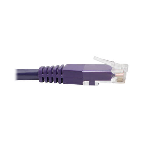 Tripp-Lite N200-020-PU | Cat6 Gigabit Molded (UTP) Ethernet Cable (RJ45 M/M), Purple, 20 ft. (6.09 m)