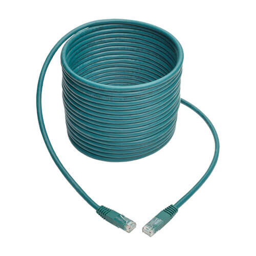 Tripp-Lite N200-025-GN | Cat6 Gigabit Molded (UTP) Ethernet Cable (RJ45 M/M), Green, 25 ft. (7.62 m)