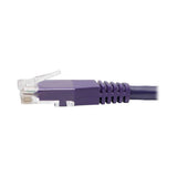 Tripp-Lite N200-025-PU | Cat6 Gigabit Molded (UTP) Ethernet Cable (RJ45 M/M), Purple, 25 ft. (7.62 m)
