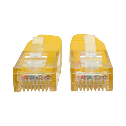 Tripp-Lite N200-025-YW | Cat6 Gigabit Molded (UTP) Ethernet Cable (RJ45 M/M), Yellow, 25 ft. (7.62 m)