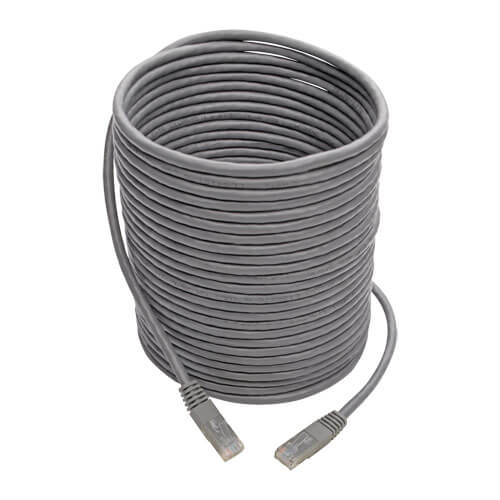 Tripp-Lite N200-035-GY | Cat6 Gigabit Molded (UTP) Ethernet Cable (RJ45 M/M), Gray, 35 ft. (10.67 m)
