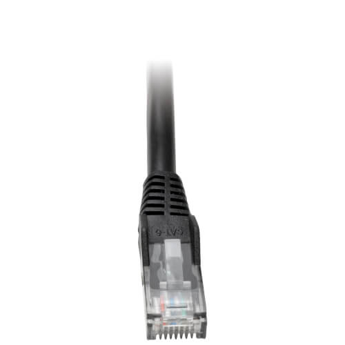Tripp-Lite N201-002-BK | Cat6 Gigabit Snagless Molded (UTP) Ethernet Cable (RJ45 M/M), Black, 2 ft. (0.61 m)