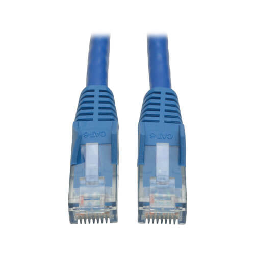 Tripp-Lite N201-002-BL | Cat6 Gigabit Snagless Molded (UTP) Ethernet Cable (RJ45 M/M), Blue, 2 ft. (0.61 m)