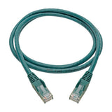Tripp-Lite N201-004-GN | Cat6 Gigabit Snagless Molded (UTP) Ethernet Cable (RJ45 M/M), Green, 4 ft. (1.22 m)