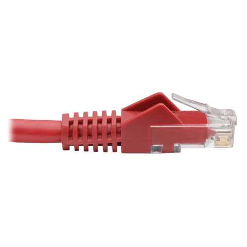 Tripp-Lite N201-004-RD | Cat6 Gigabit Snagless Molded (UTP) Ethernet Cable (RJ45 M/M), Red, 4 ft. (1.22 m)