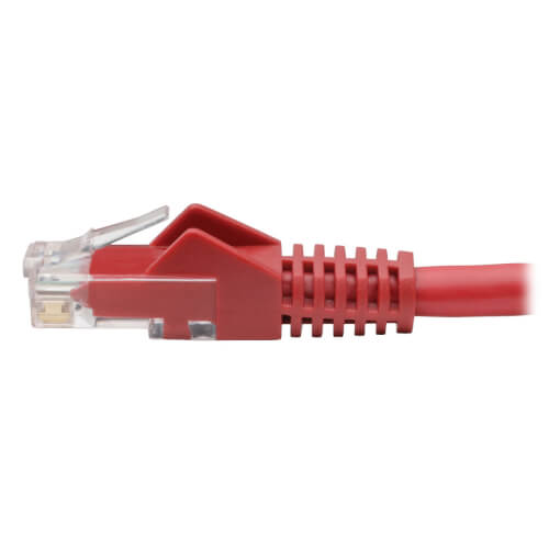 Tripp-Lite N201-004-RD | Cat6 Gigabit Snagless Molded (UTP) Ethernet Cable (RJ45 M/M), Red, 4 ft. (1.22 m)