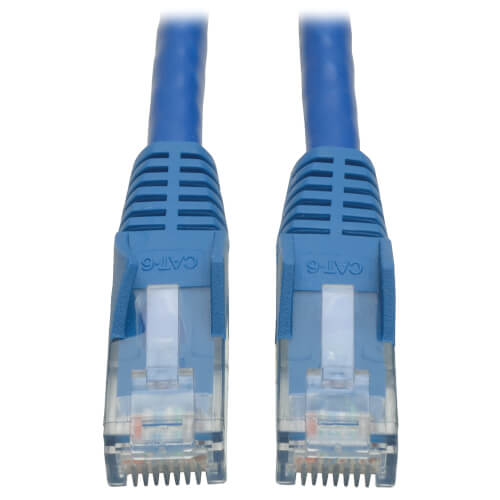 Tripp-Lite N201-007-BL | Cat6 Gigabit Snagless Molded (UTP) Ethernet Cable (RJ45 M/M), Blue, 7 ft. (2.13 m)