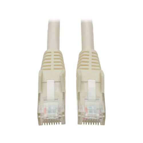 Tripp-Lite N201-007-WH | Cat6 Gigabit Snagless Molded (UTP) Ethernet Cable (RJ45 M/M), White, 7 ft. (2.13 m)