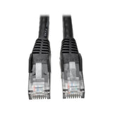 Tripp-Lite N201-008-BK | Cat6 Gigabit Snagless Molded (UTP) Ethernet Cable (RJ45 M/M), Black, 8 ft. (2.43 m)