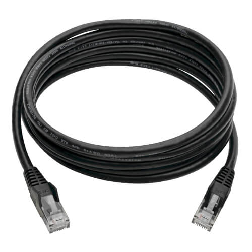 Tripp-Lite N201-008-BK | Cat6 Gigabit Snagless Molded (UTP) Ethernet Cable (RJ45 M/M), Black, 8 ft. (2.43 m)
