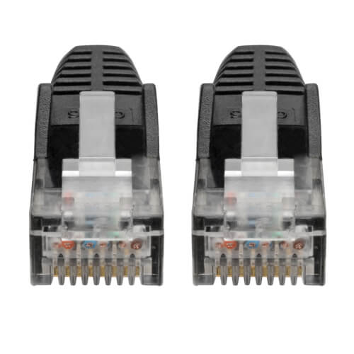 Tripp-Lite N201-008-BK | Cat6 Gigabit Snagless Molded (UTP) Ethernet Cable (RJ45 M/M), Black, 8 ft. (2.43 m)