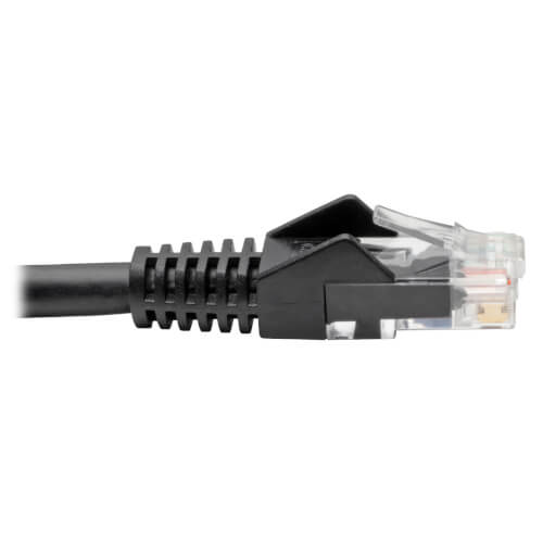 Tripp-Lite N201-008-BK | Cat6 Gigabit Snagless Molded (UTP) Ethernet Cable (RJ45 M/M), Black, 8 ft. (2.43 m)