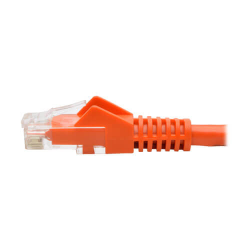 Tripp-Lite N201-015-OR | Cat6 Gigabit Snagless Molded (UTP) Ethernet Cable (RJ45 M/M), Orange, 15 ft. (4.57 m)