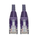 Tripp-Lite N201-020-PU | Cat6 Gigabit Snagless Molded (UTP) Ethernet Cable (RJ45 M/M), Purple, 20 ft. (6.09 m)