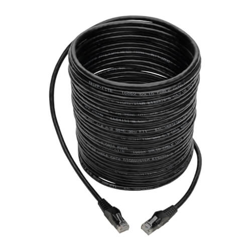 Tripp-Lite N201-035-BK | Cat6 Gigabit Snagless Molded (UTP) Ethernet Cable (RJ45 M/M), Black, 35 ft. (10.67 m)