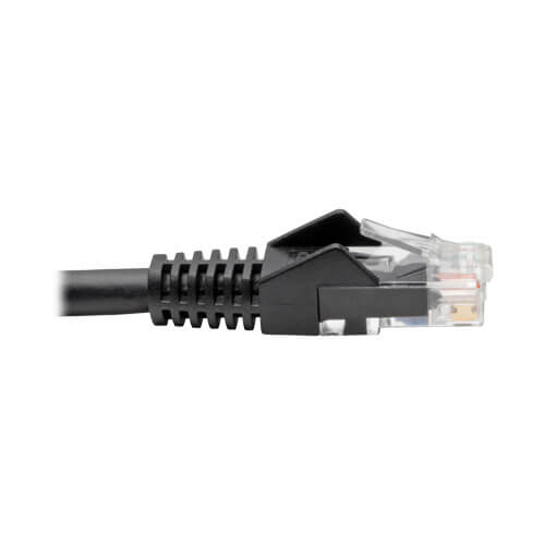 Tripp-Lite N201-06N-BK | Cat6 Gigabit Snagless Molded (UTP) Ethernet Cable (RJ45 M/M), Black, 6-in. (15.24 cm)