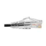Tripp-Lite N201-S01-BK | Cat6 Gigabit Snagless Slim UTP Ethernet Cable (RJ45 M/M), Black, 1 ft. (0.31 m)