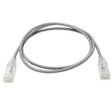 Tripp-Lite N201-S03-GY | Cat6 Gigabit Snagless Slim UTP Ethernet Cable (RJ45 M/M), Gray, 3 ft. (0.91 m)