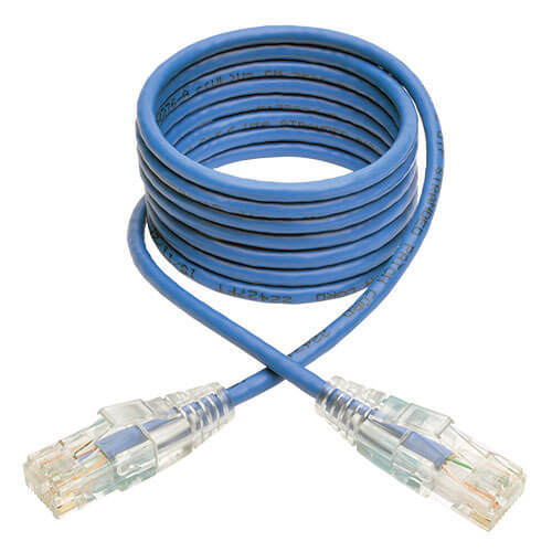 Tripp-Lite N201-S05-BL | Cat6 Gigabit Snagless Slim UTP Ethernet Cable (RJ45 M/M), Blue, 5 ft. (1.52 m)