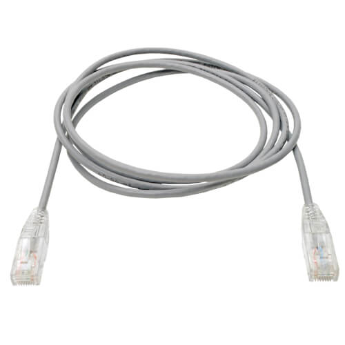 Tripp-Lite N201-S05-GY | Cat6 Gigabit Snagless Slim UTP Ethernet Cable (RJ45 M/M), Gray, 5 ft. (1.52 m)