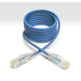 Tripp-Lite N201-S07-BL | Cat6 Gigabit Snagless Slim UTP Ethernet Cable (RJ45 M/M), Blue, 7 ft. (2.13 m)