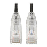 Tripp-Lite N201-S8N-BK | Cat6 Gigabit Snagless Slim UTP Ethernet Cable (RJ45 M/M), Black, 8-in. (20.32 cm)