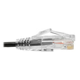 Tripp-Lite N201-S8N-BK | Cat6 Gigabit Snagless Slim UTP Ethernet Cable (RJ45 M/M), Black, 8-in. (20.32 cm)