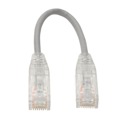Tripp-Lite N201-S8N-GY | Cat6 Gigabit Snagless Slim UTP Ethernet Cable (RJ45 M/M), Gray, 8-in. (20.32 cm)