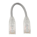 Tripp-Lite N201-S8N-GY | Cat6 Gigabit Snagless Slim UTP Ethernet Cable (RJ45 M/M), Gray, 8-in. (20.32 cm)