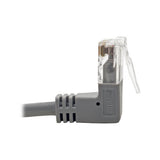 Tripp-Lite N201-SR2-GY | Right-Angle Cat6 Gigabit Snagless Molded Slim UTP Ethernet Cable (RJ45 M/M), Gray, 2 ft. (0.61 m)