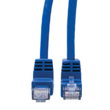 Tripp-Lite N204-005-BL-UD | Up/Down-Angle Cat6 Gigabit Molded UTP Ethernet Cable (RJ45 Up-Angle M to RJ45 Down-Angle M), Blue, 5 ft. (1.52 m)