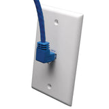Tripp-Lite N204-005-BL-UP | Up-Angle Cat6 Gigabit Molded UTP Ethernet Cable (RJ45 Right-Angle Up M to RJ45 M), Blue, 5 ft. (1.52 m)