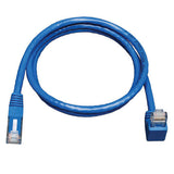 Tripp-Lite N204-010-BL-DN | Down-Angle Cat6 Gigabit Molded UTP Ethernet Cable (RJ45 Right-Angle Down M to RJ45 M), Blue, 10 ft. (3.05 m)