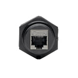 Tripp-Lite N206-BC01-IND | RJ45 Bulkhead Coupler for Cat5/Cat6, Female to Female, Shielded, Industrial, Dust Cap - IP68, TAA