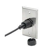 Tripp-Lite N206-BC01-IND | RJ45 Bulkhead Coupler for Cat5/Cat6, Female to Female, Shielded, Industrial, Dust Cap - IP68, TAA