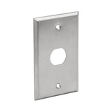 Tripp-Lite N206-FP01-IND | 1-Port Single Gang Faceplate, Stainless Steel, Industrial Grade, IP44, TAA