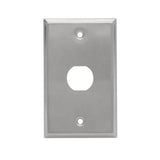 Tripp-Lite N206-FP01-IND | 1-Port Single Gang Faceplate, Stainless Steel, Industrial Grade, IP44, TAA