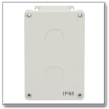Tripp-Lite N206-SB01-IND | Waterproof Electrical Junction Box - Surface Mount, Industrial, Single Gang, IP68, TAA, 2 Cutouts