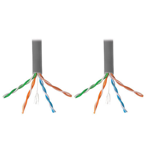 Tripp-Lite N220-01K-GY | Cat6 Gigabit Bulk UTP Stranded 24 AWG CMR PVC Cable, Gray, 1000 ft. (304.8 m) TAA