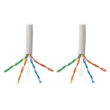 Tripp-Lite N220-01K-WH | Cat6 Gigabit Bulk UTP Stranded 24 AWG CMR PVC Cable, White, 1000 ft. (304.8 m) TAA
