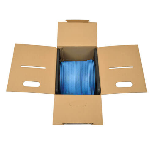 Tripp-Lite N224-01K-BL | Cat6 Gigabit Solid-Core Plenum-Rated UTP CMP PVC Bulk Ethernet Cable, Blue, 1000 ft. (304.8 m)