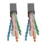 Tripp-Lite N224-01K-GY | Cat6 Gigabit Solid-Core Plenum-Rated UTP CMP PVC Bulk Ethernet Cable, Gray, 1000 ft. (304.8 m)