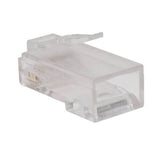 Tripp-Lite N230-100 | Cat6 RJ45 Modular Connector Plug with Load Bar, Solid/Stranded Conductor Round Cat6 Wire, 100-pack